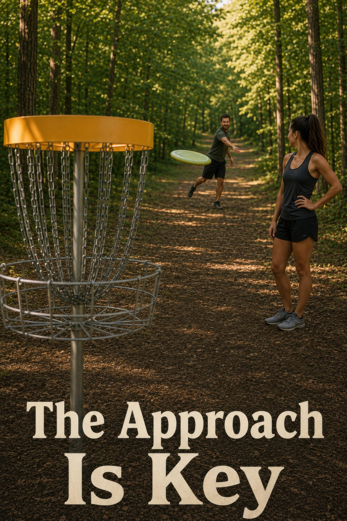 Approach Shot disc golf illustration