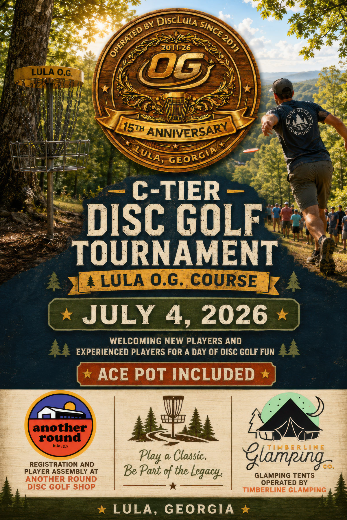 C-Tier disc golf illustration