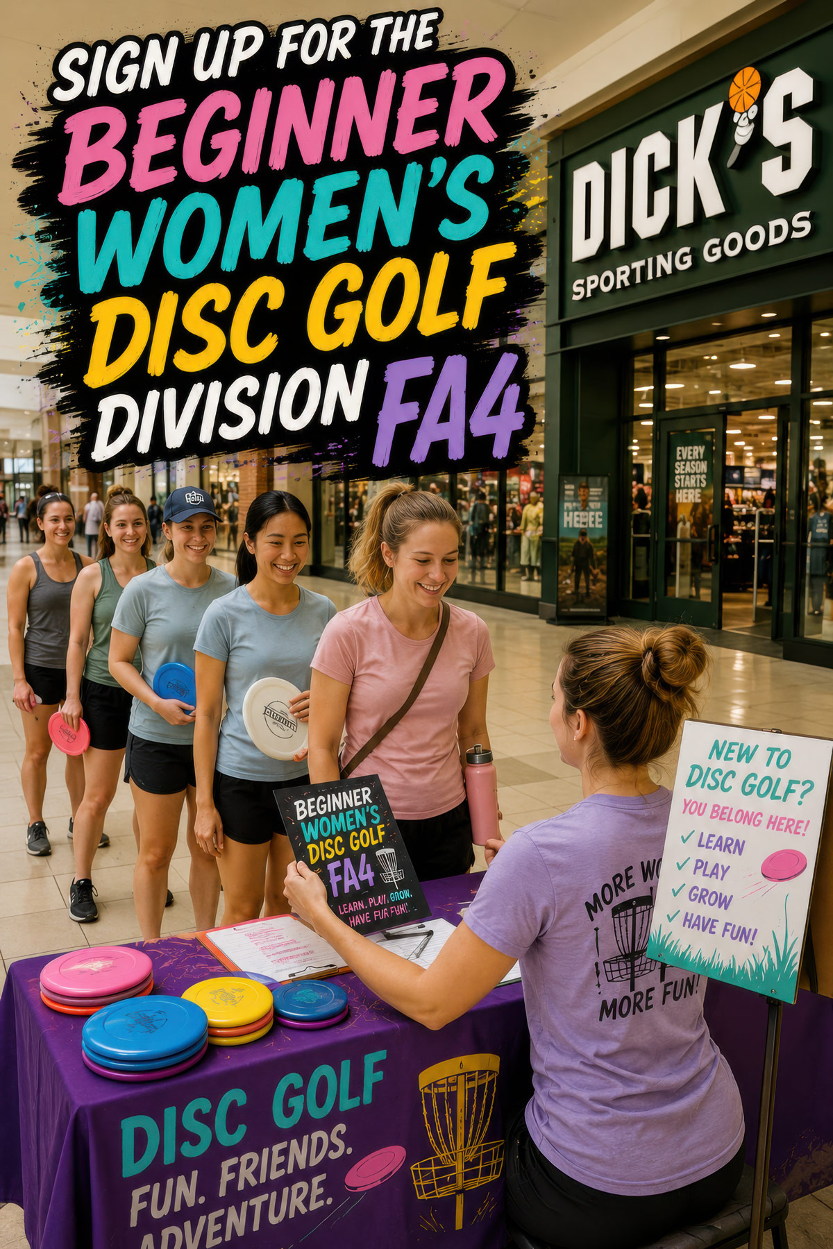FA4 disc golf illustration