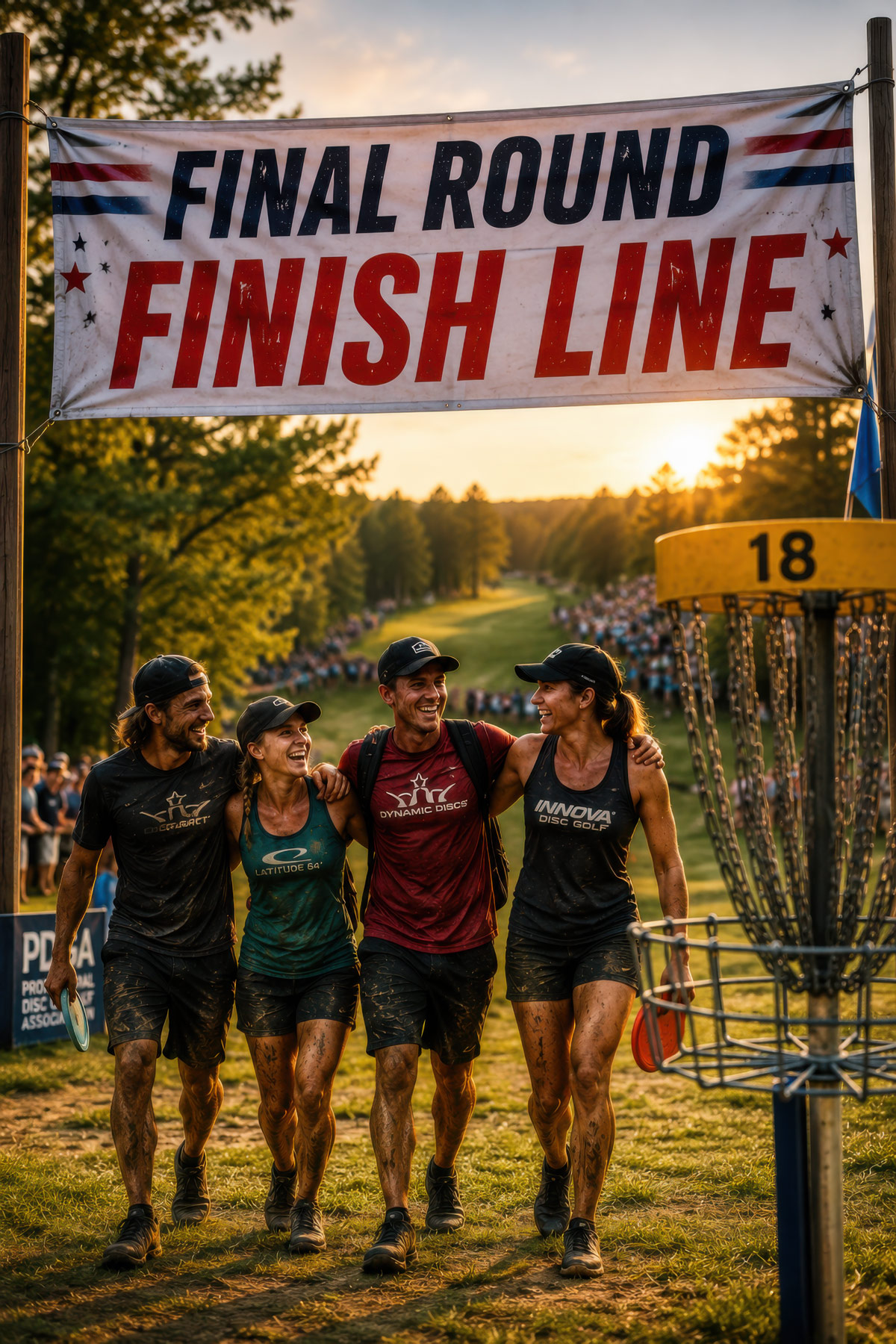 Final Round disc golf illustration