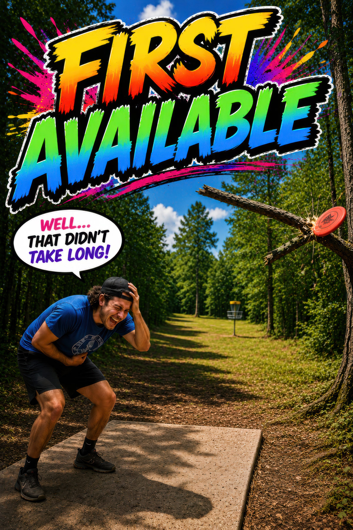 First Available disc golf illustration
