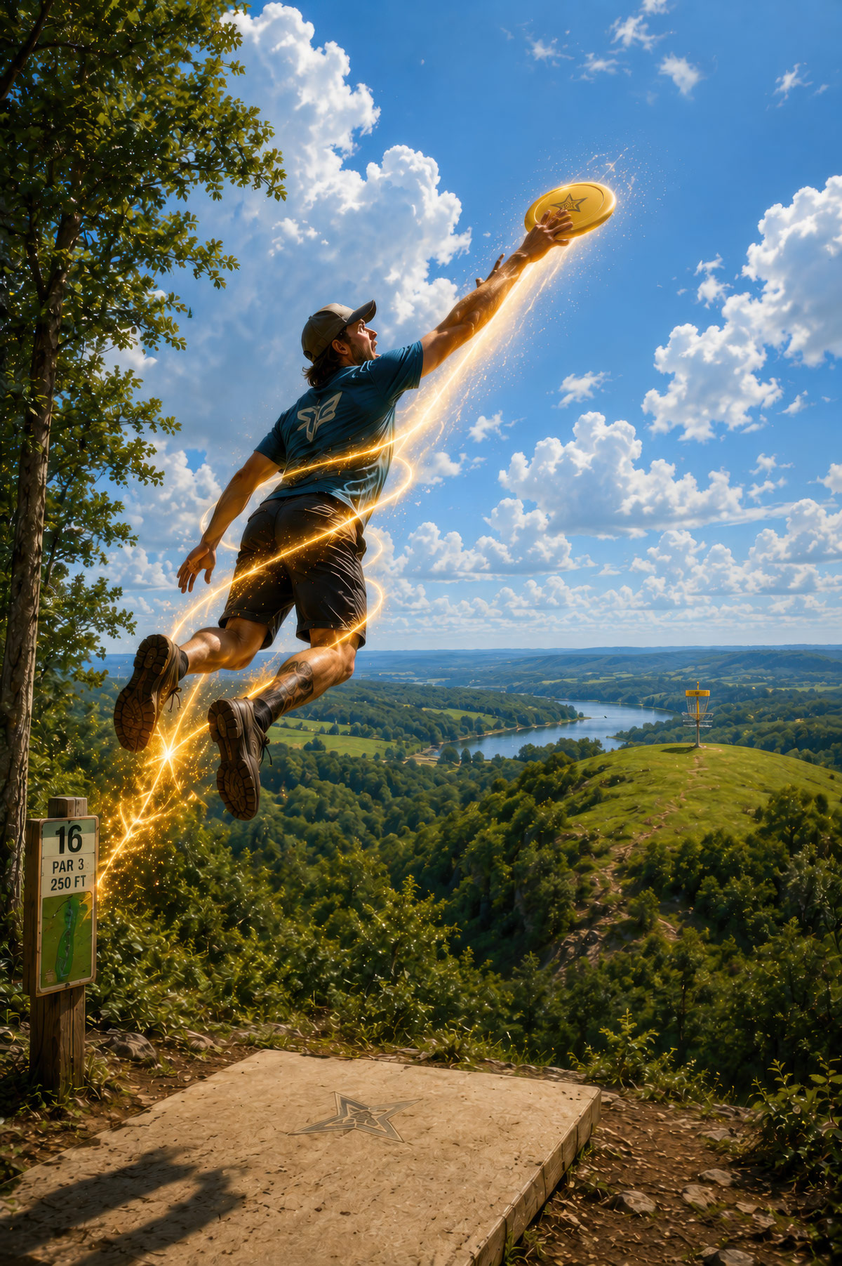 Griplock disc golf late release illustration