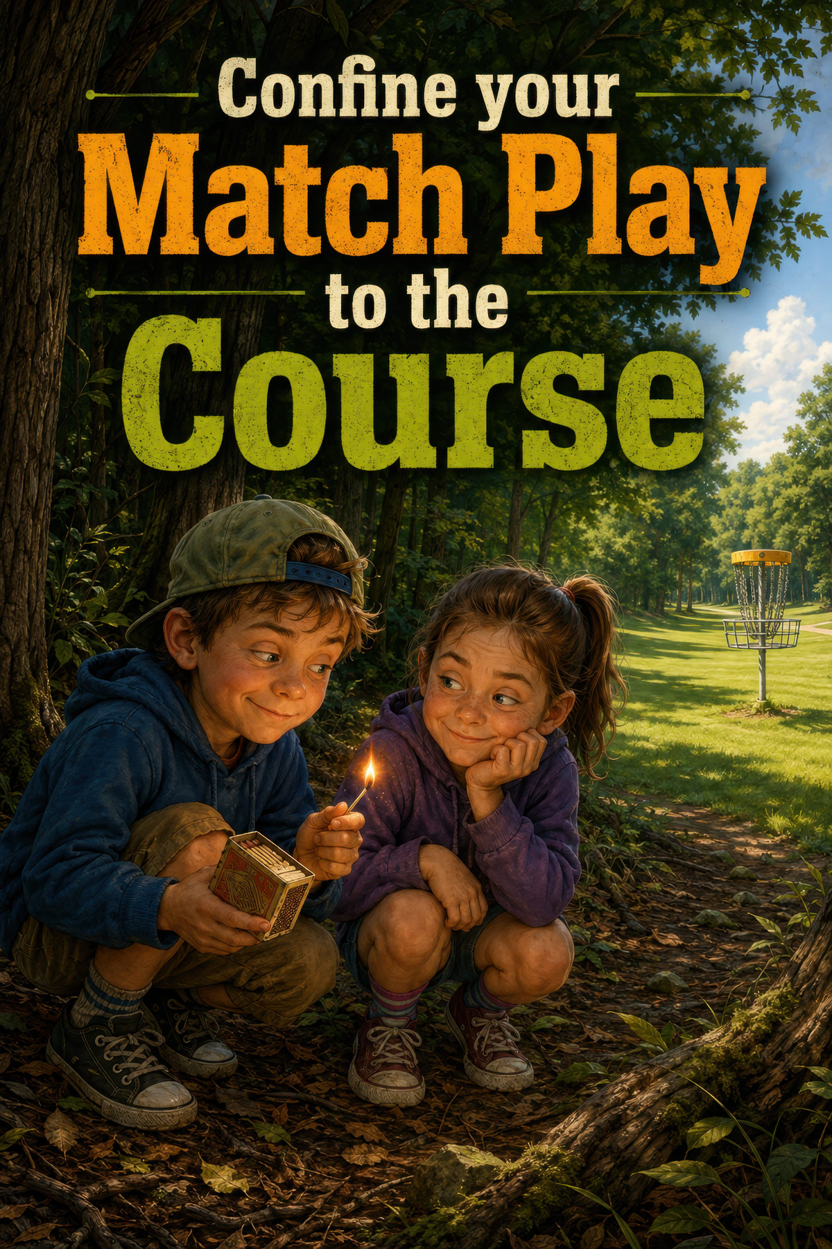 Match play disc golf illustration