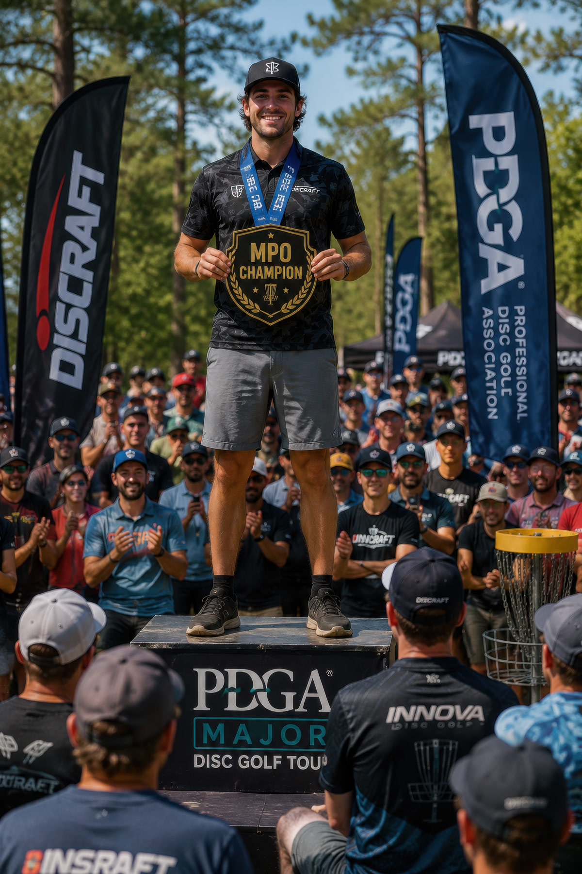 MPO Division disc golf illustration