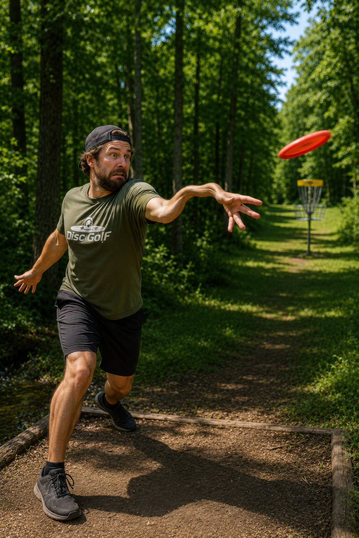 Noodle Arm disc golf illustration
