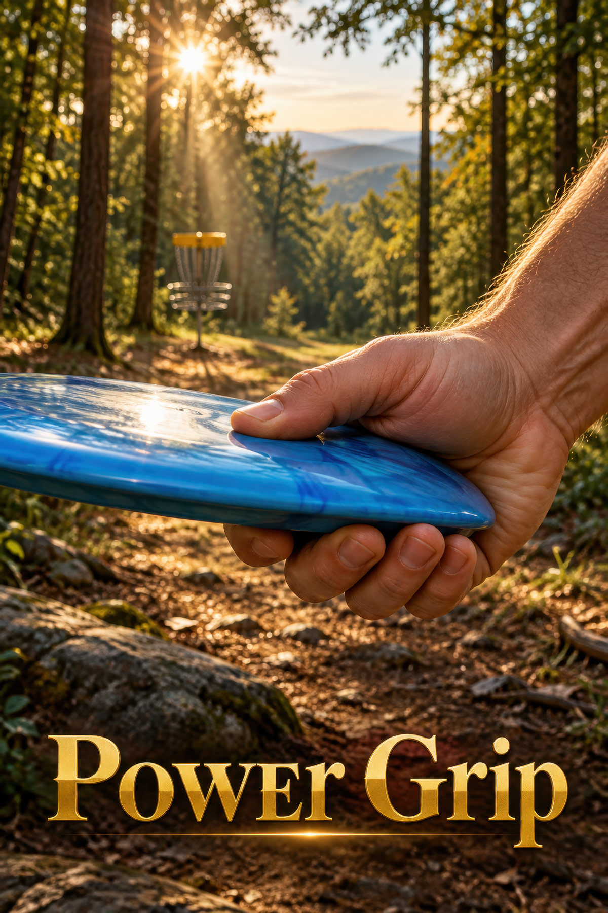 Power Grip disc golf illustration