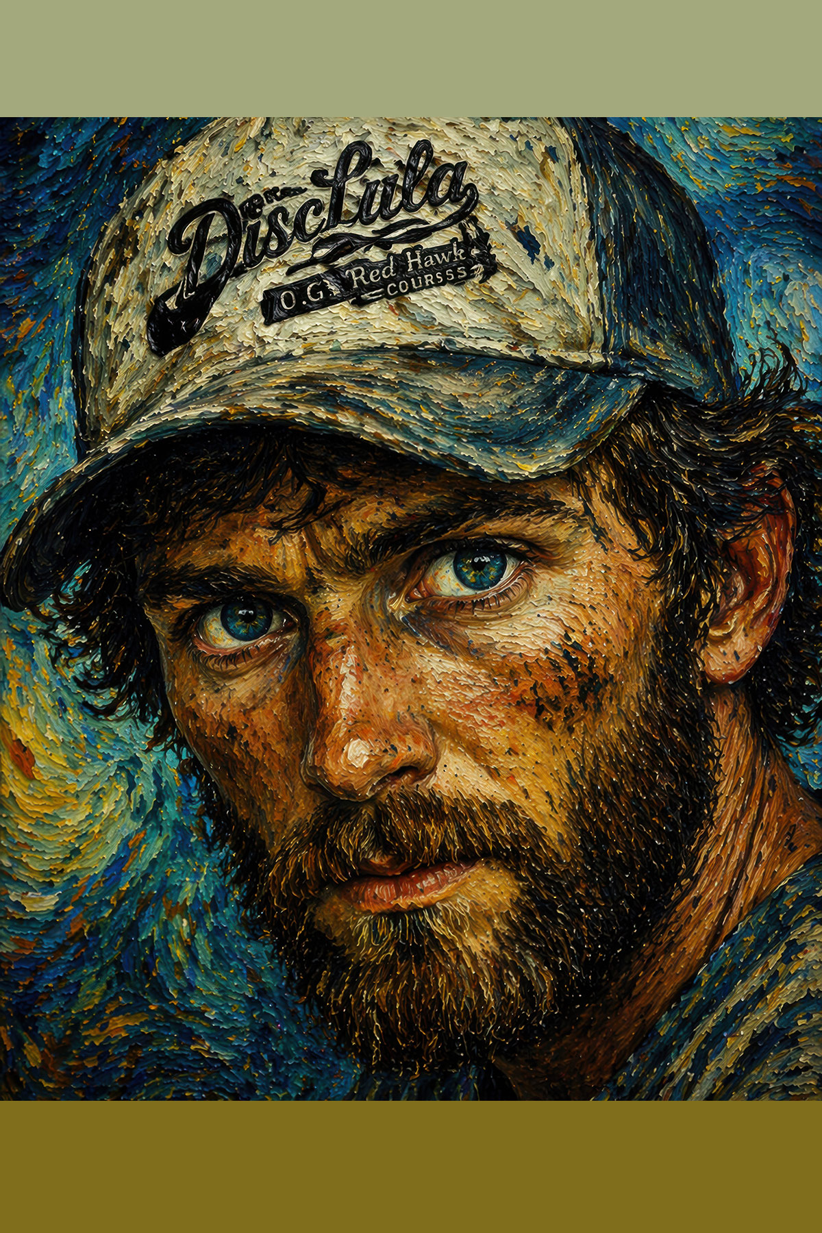 Punishing rough disc golf fairway border illustration
