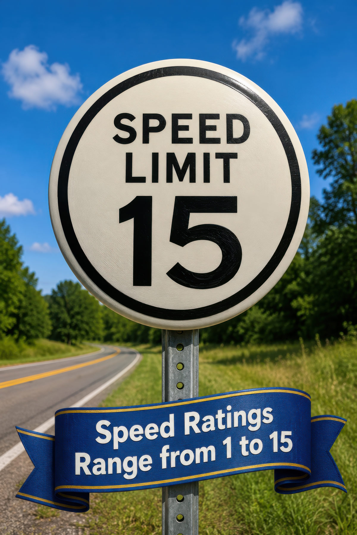Speed rating disc golf illustration