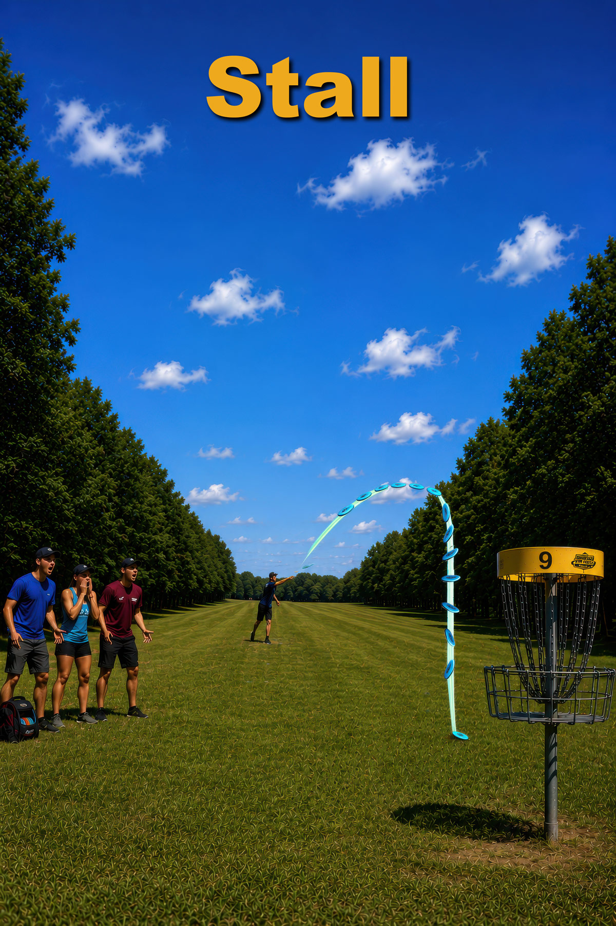 Stall disc golf illustration