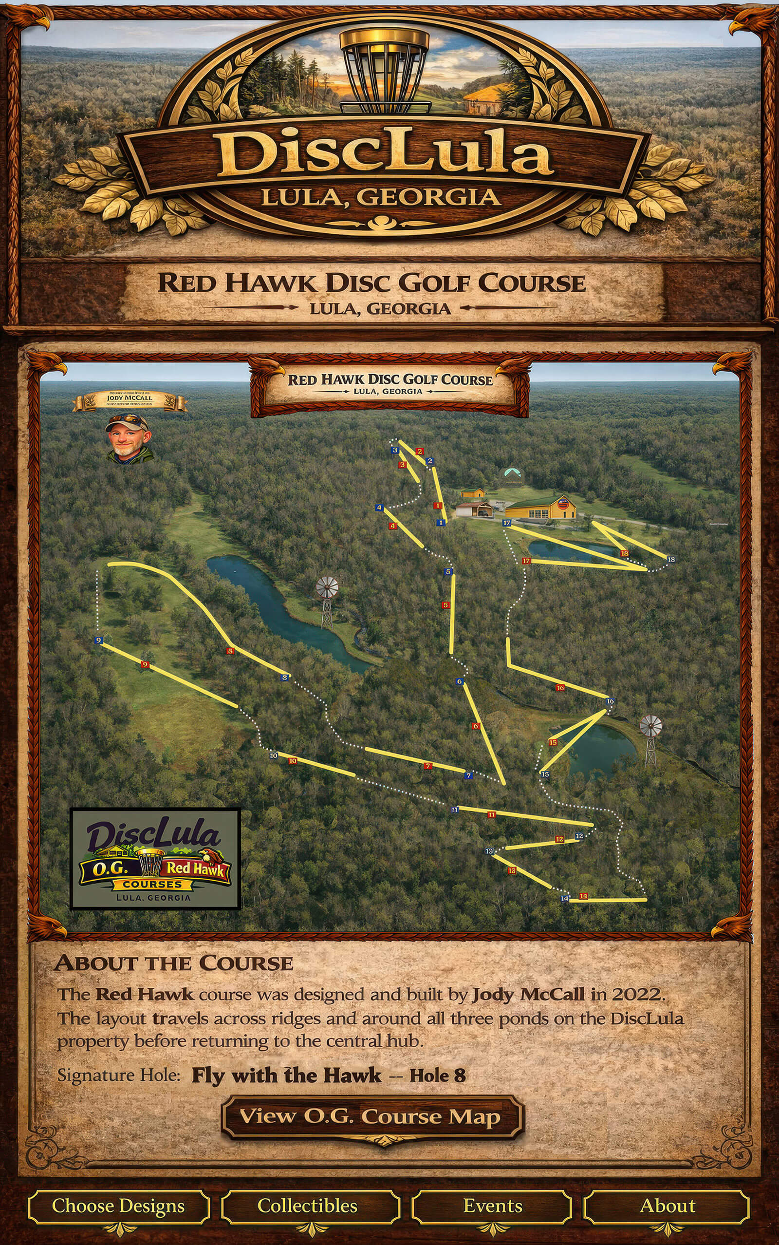 Red Hawk Course Map